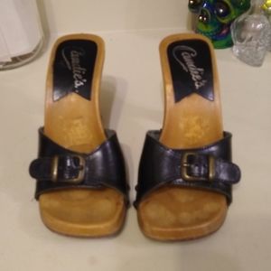 Retro Candie's platform mule